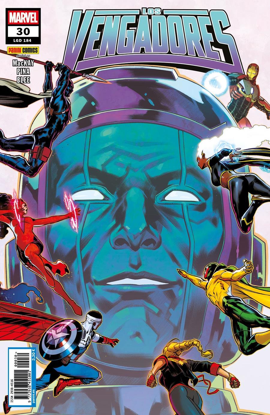 Los Vengadores 30 | N0226-PAN61 | Jed McKay, Javier Pina | Terra de Còmic - Tu tienda de cómics online especializada en cómics, manga y merchandising