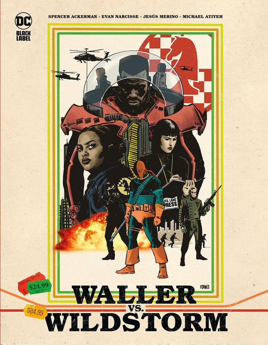DC Black Label. Waller Vs. Wildstorm | N0825-PAN04 | Evan Narcisse, Spencer Ackerman, Jesús Merino | Terra de Còmic - Tu tienda de cómics online especializada en cómics, manga y merchandising