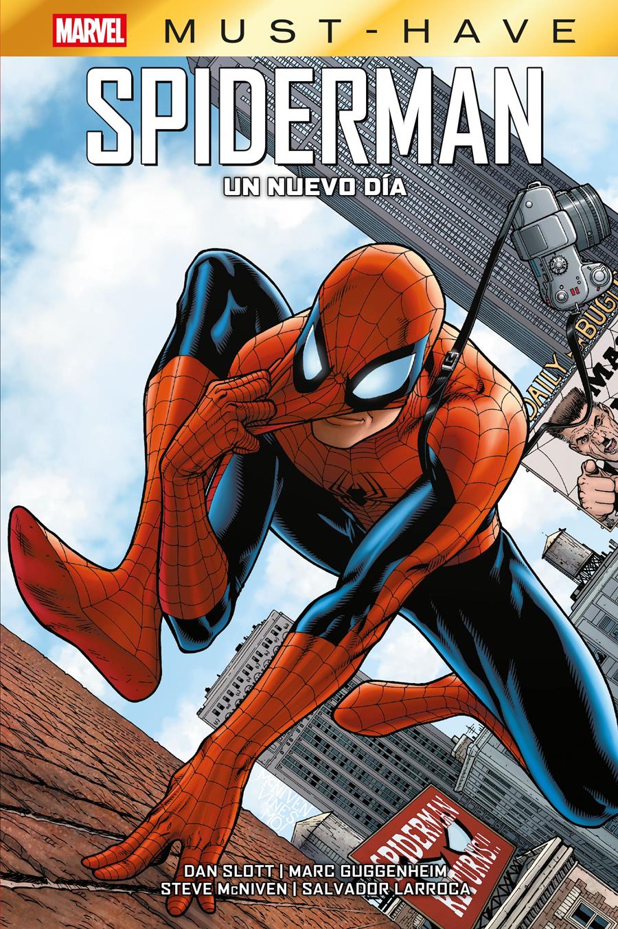 Marvel Must-Have. Spiderman. Un nuevo día | N0826-PAN37 | Phil Jiménez, Marc Guggenheim, Steve McNiven, Dan Slott, Salvador Larroca | Terra de Còmic - Tu tienda de cómics online especializada en cómics, manga y merchandising