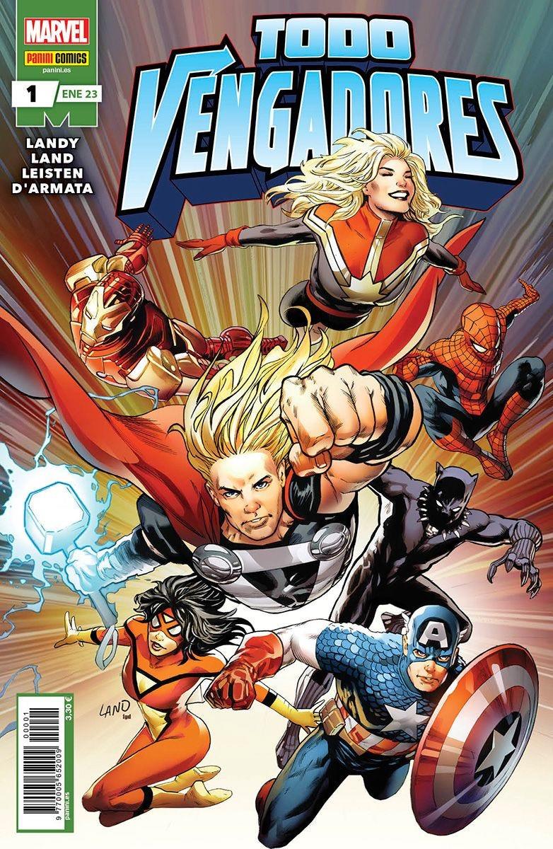 Todo Vengadores 1 | N0123-PAN32 | Derek Landy, Greg Land | Terra de Còmic - Tu tienda de cómics online especializada en cómics, manga y merchandising