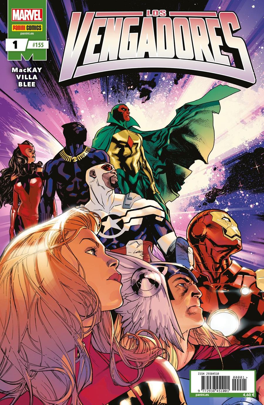 Los Vengadores 1 | N0923-PAN49 | Jed Mackay, C.F. Villa | Terra de Còmic - Tu tienda de cómics online especializada en cómics, manga y merchandising