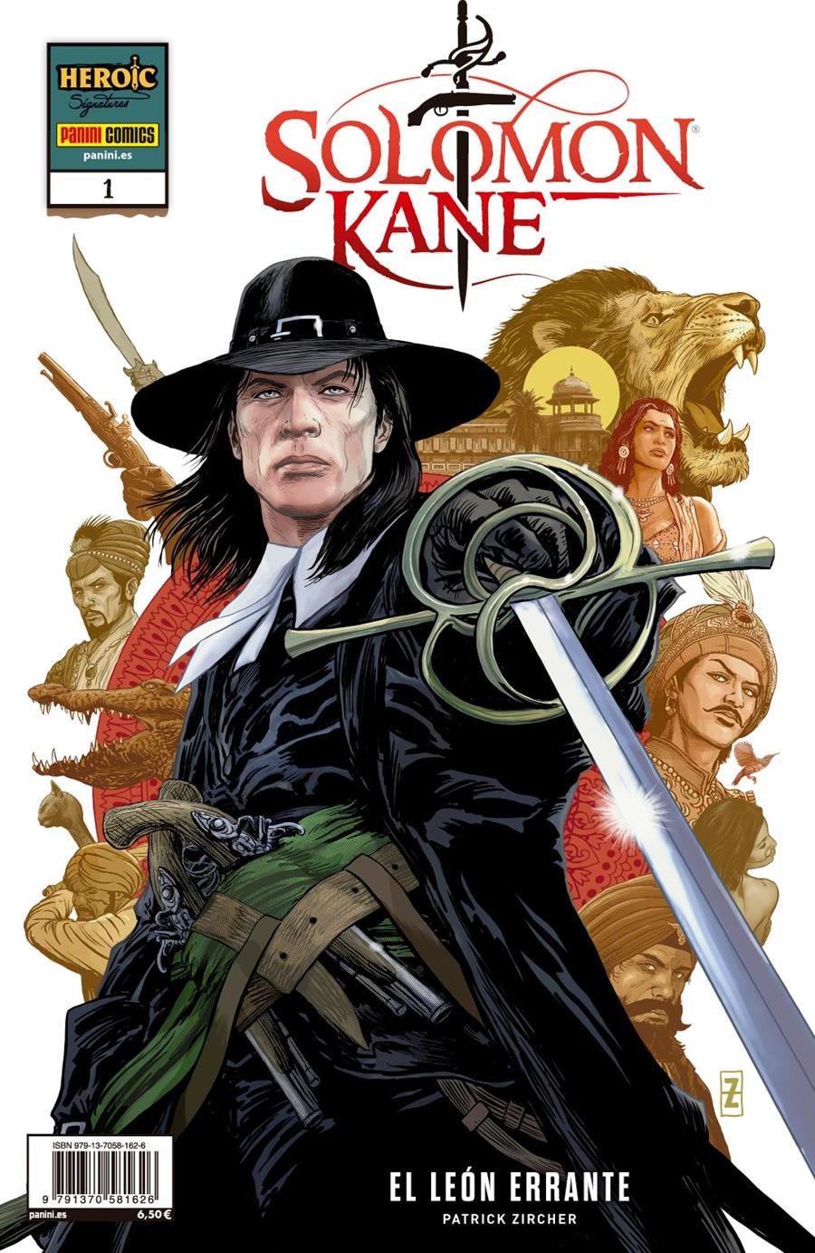 Solomon Kane: El León Errante. 1 de 2 | N1126-PAN01 | Patrick Zircher | Terra de Còmic - Tu tienda de cómics online especializada en cómics, manga y merchandising