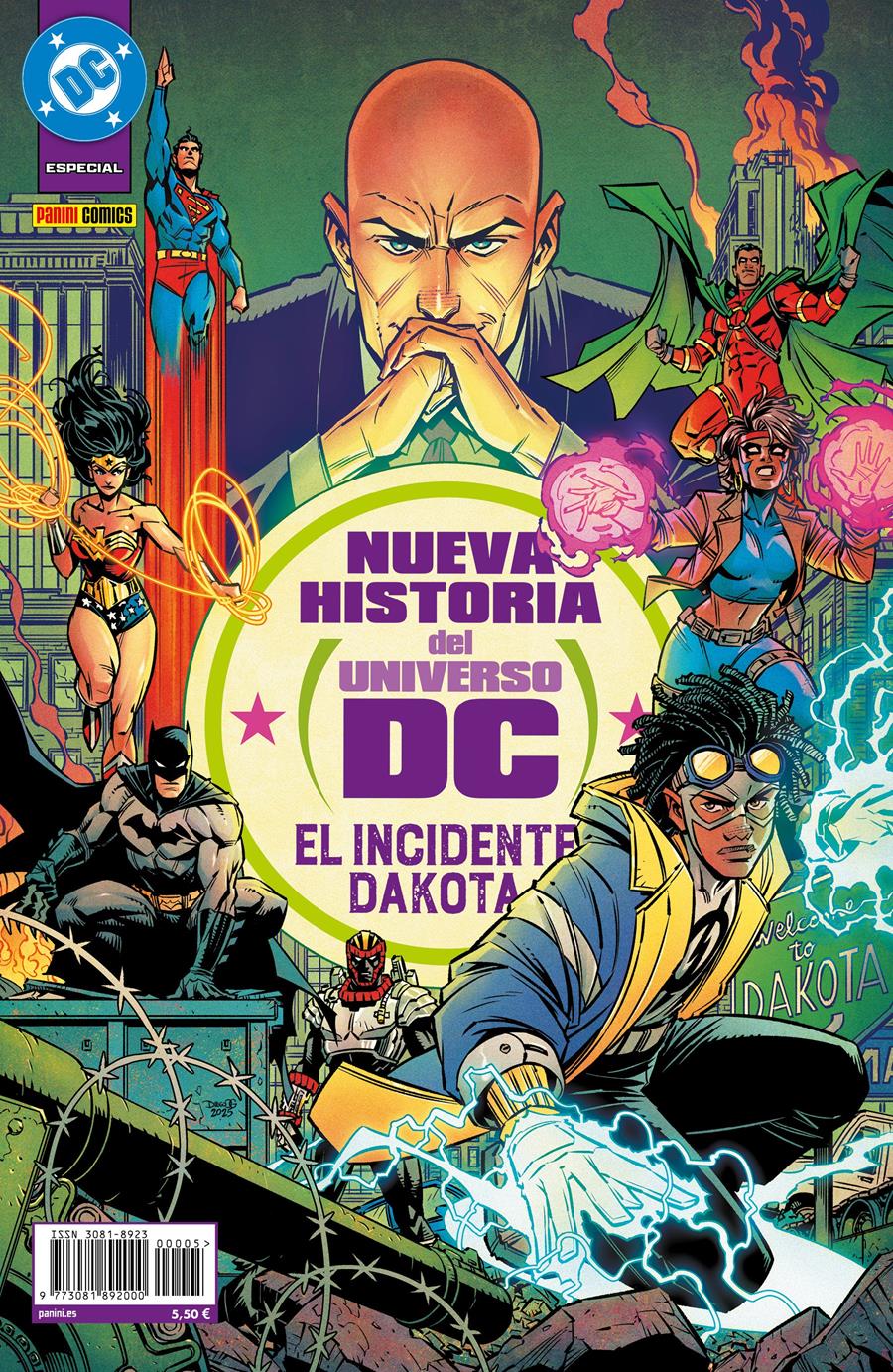 Nueva Historia del Universo DC: El incidente Dakota | N0726-PAN11 | Edwin Galmon, Fico Ossio, Joseph Illiadge, Morgan Hampton, Nikolas Draper-Ivey, Stephen Segovia, Carlo Pagulayan, Stephanie Williams, Valentine de Landro | Terra de Còmic - Tu tienda de cómics online especializada en cómics, manga y merchandising