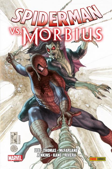 100% Marvel HC. Spiderman Vs. Morbius | N0221-PAN02 | Stan Lee, Paul Jenkins, Gil Kane, Todd McFarlane, Paolo Rivera | Terra de Còmic - Tu tienda de cómics online especializada en cómics, manga y merchandising