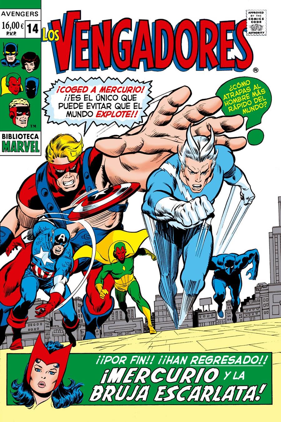Biblioteca Marvel. Los Vengadores 14 | N1026-PAN52 | Sal Buscema, John Buscema, Frank Giacoia, Herb Trimpe, Roy Thomas | Terra de Còmic - Tu tienda de cómics online especializada en cómics, manga y merchandising