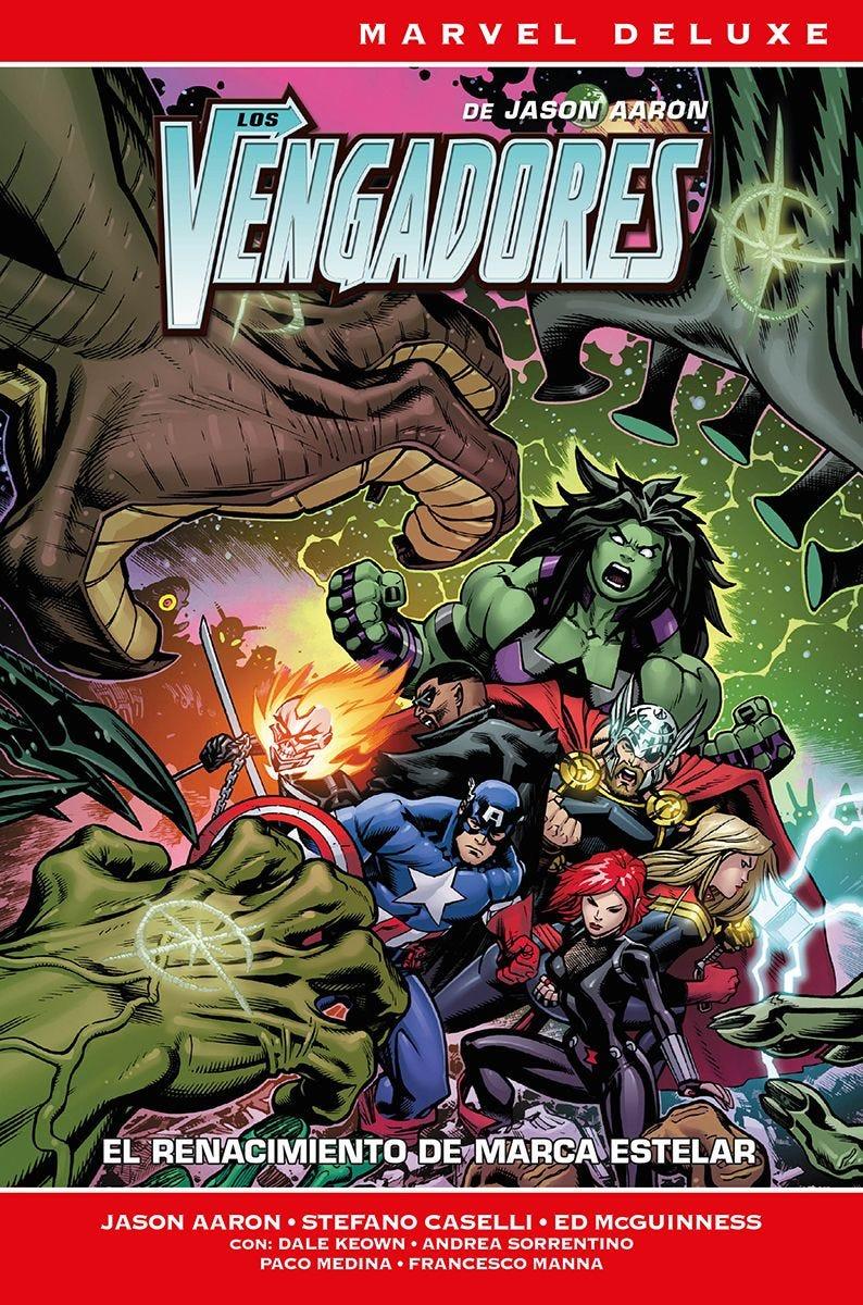 Marvel Deluxe. Los Vengadores de Jason Aaron 3. El renacimiento de Marca Estelar | N0324-PAN23 | Jason Aaron, Gerardo Zaffino, Dale Keown, Ed McGuinness, Javier Garron, Stefano Caselli | Terra de Còmic - Tu tienda de cómics online especializada en cómics, manga y merchandising