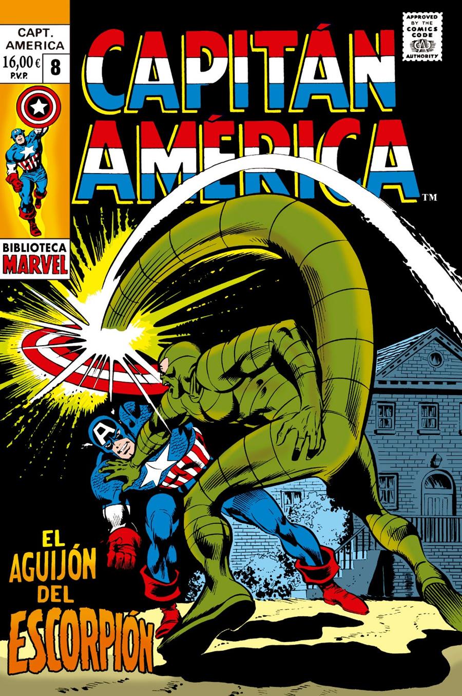 Biblioteca Marvel. Capitán América 8 | N1126-PAN36 | Roy Thomas, Stan Lee, Gene Colan, Tom Sutton | Terra de Còmic - Tu tienda de cómics online especializada en cómics, manga y merchandising