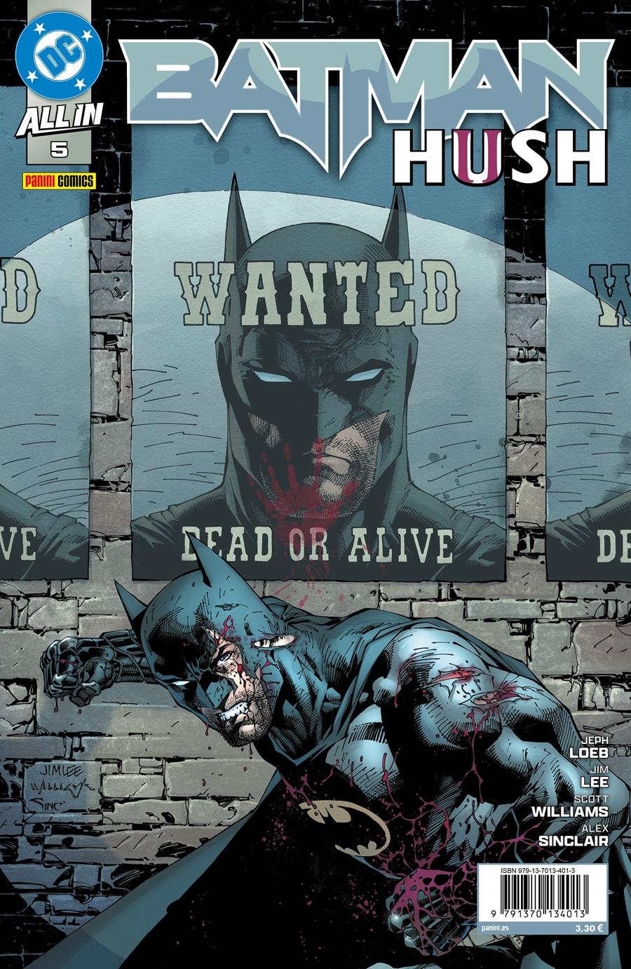 All In Batman: Hush II 5 | N0126-PAN39 | Jim Lee, Jeph Loeb | Terra de Còmic - Tu tienda de cómics online especializada en cómics, manga y merchandising