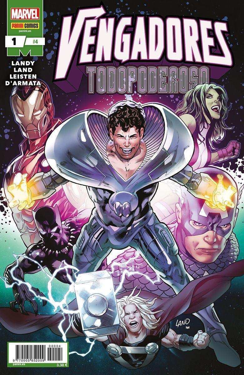 Los Vengadores: Todopoderoso 1 | N0723-PAN64 | Derek Landy, Greg Land | Terra de Còmic - Tu tienda de cómics online especializada en cómics, manga y merchandising