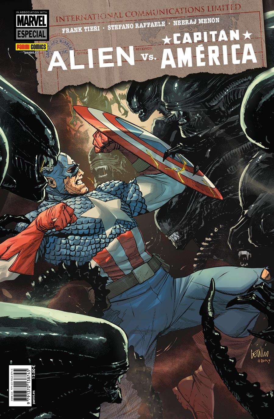 Alien vs. Capitán América | N0726-PAN34 | Frank Tieri, Stefano Raffaele | Terra de Còmic - Tu tienda de cómics online especializada en cómics, manga y merchandising