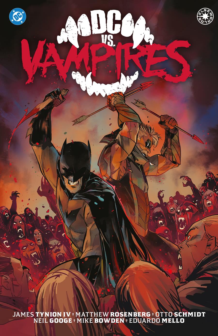 DC Elseworlds. DC vs Vampires | N0926-PAN67 | Eduardo Mello, Francesco Mortarino, Daniele Di Nicuolo, James Tynion IV, Matthew Rosenberg, Mike Bowden, Neil Googe, Otto Schmidt, Simone Di Meo | Terra de Còmic - Tu tienda de cómics online especializada en cómics, manga y merchandising
