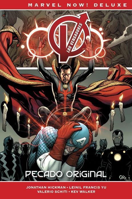 Marvel Now! Deluxe. Los Vengadores de Jonathan Hickman 7 | N1020-PAN35 | Salvador Larroca, Jonathan Hickman, Leinil Francis Yu, Valerio Schiti, Kev Walker | Terra de Còmic - Tu tienda de cómics online especializada en cómics, manga y merchandising