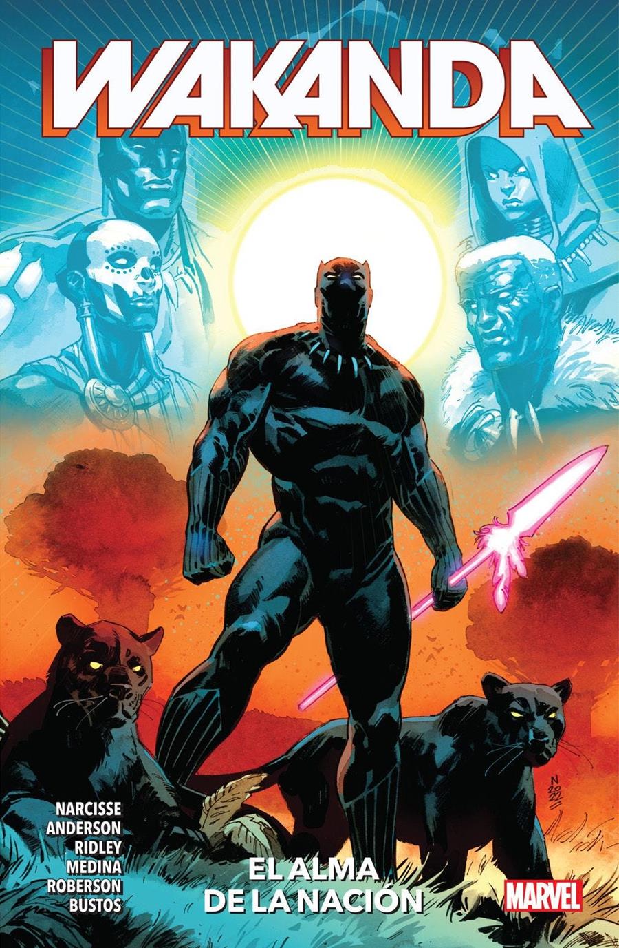 Wakanda. El alma de la nación | N1023-PAN50 | Evan Narcisse, John Ridley, Brandon Thomas, Julian Shaw, Adam Serwer, Ho Che Anderson, Sean Hill, Stephanie Williams, Natacha Bustos, Ibraim Roberson | Terra de Còmic - Tu tienda de cómics online especializada en cómics, manga y merchandising