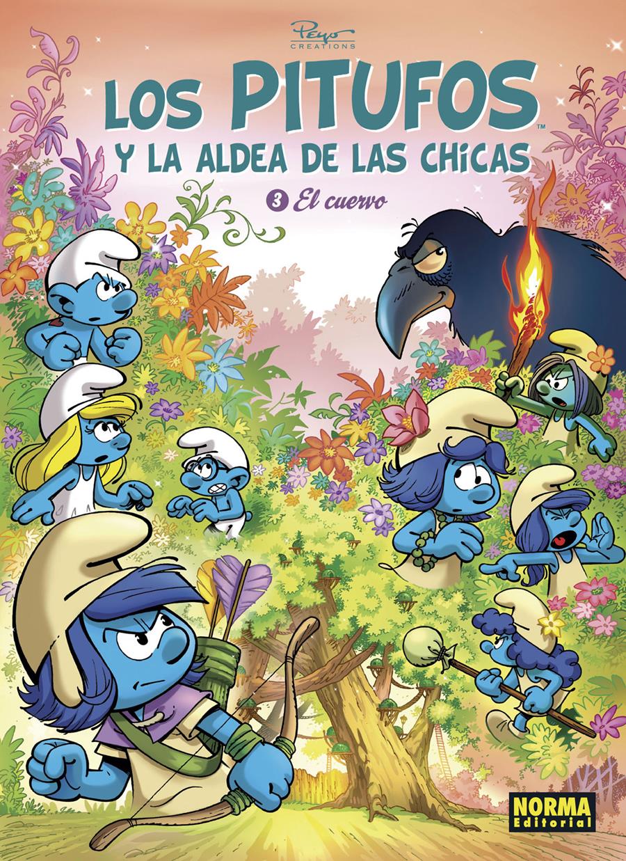 Los pitufos y la aldea de las chicas 3. El cuervo | N0221-NOR06 | Peyo | Terra de Còmic - Tu tienda de cómics online especializada en cómics, manga y merchandising