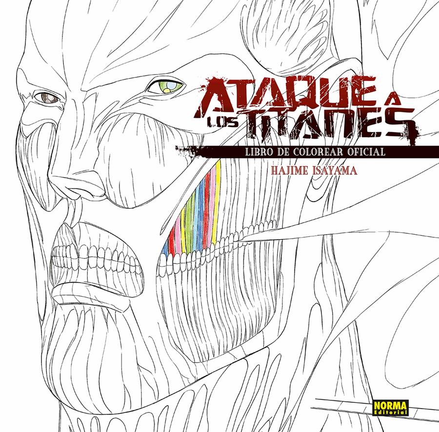 Ataque a los titanes. Libro de colorear 2 | N0126-NOR14 | Hajime Isayama | Terra de Còmic - Tu tienda de cómics online especializada en cómics, manga y merchandising