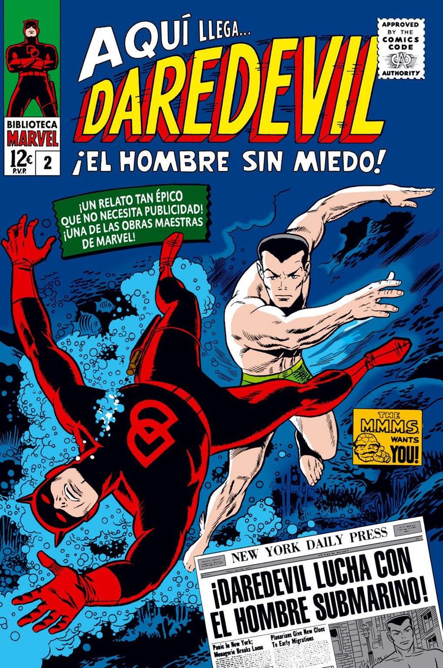 Biblioteca Marvel 30. Daredevil 2. 1965-66 | N1023-PAN42 | John Romita Sr, Jack Kirby, Wally Wood, Bob Powell, Stan Lee | Terra de Còmic - Tu tienda de cómics online especializada en cómics, manga y merchandising