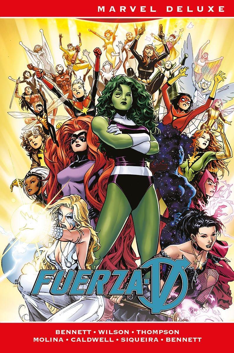 Marvel Deluxe. Fuerza V: La colección completa | N0124-PAN16 | Jorge Molina, Kelly Thompson, Marguerite Bennett, Víctor Ibáñez, Ben Caldwell, G. Willow Wilson, Paulo Siqueira | Terra de Còmic - Tu tienda de cómics online especializada en cómics, manga y merchandising