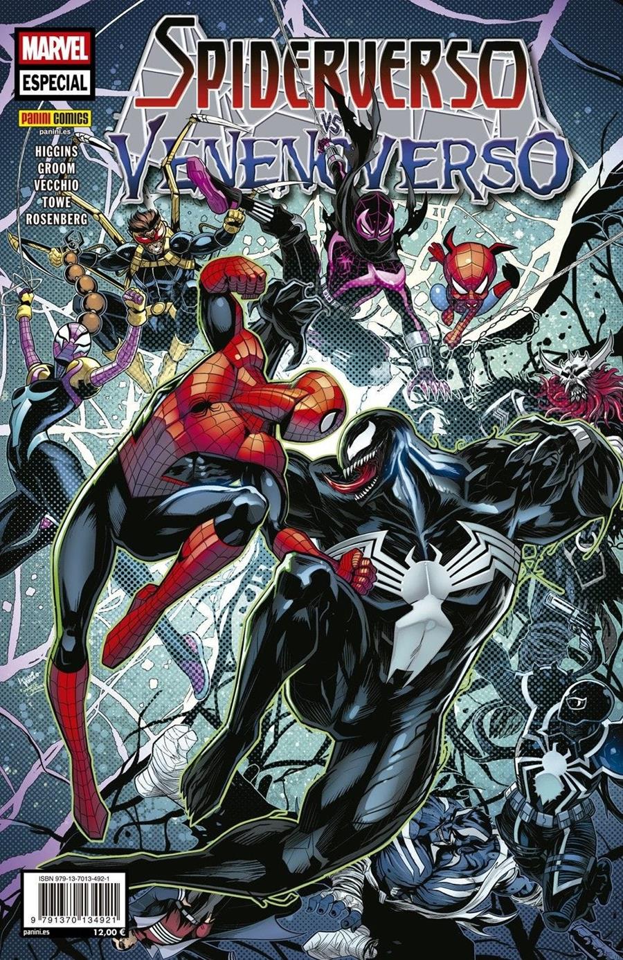Spiderverso vs. Venenoverso | N0226-PAN57 | Mat Groom, Luciano Vecchio, Kyle Higgins | Terra de Còmic - Tu tienda de cómics online especializada en cómics, manga y merchandising