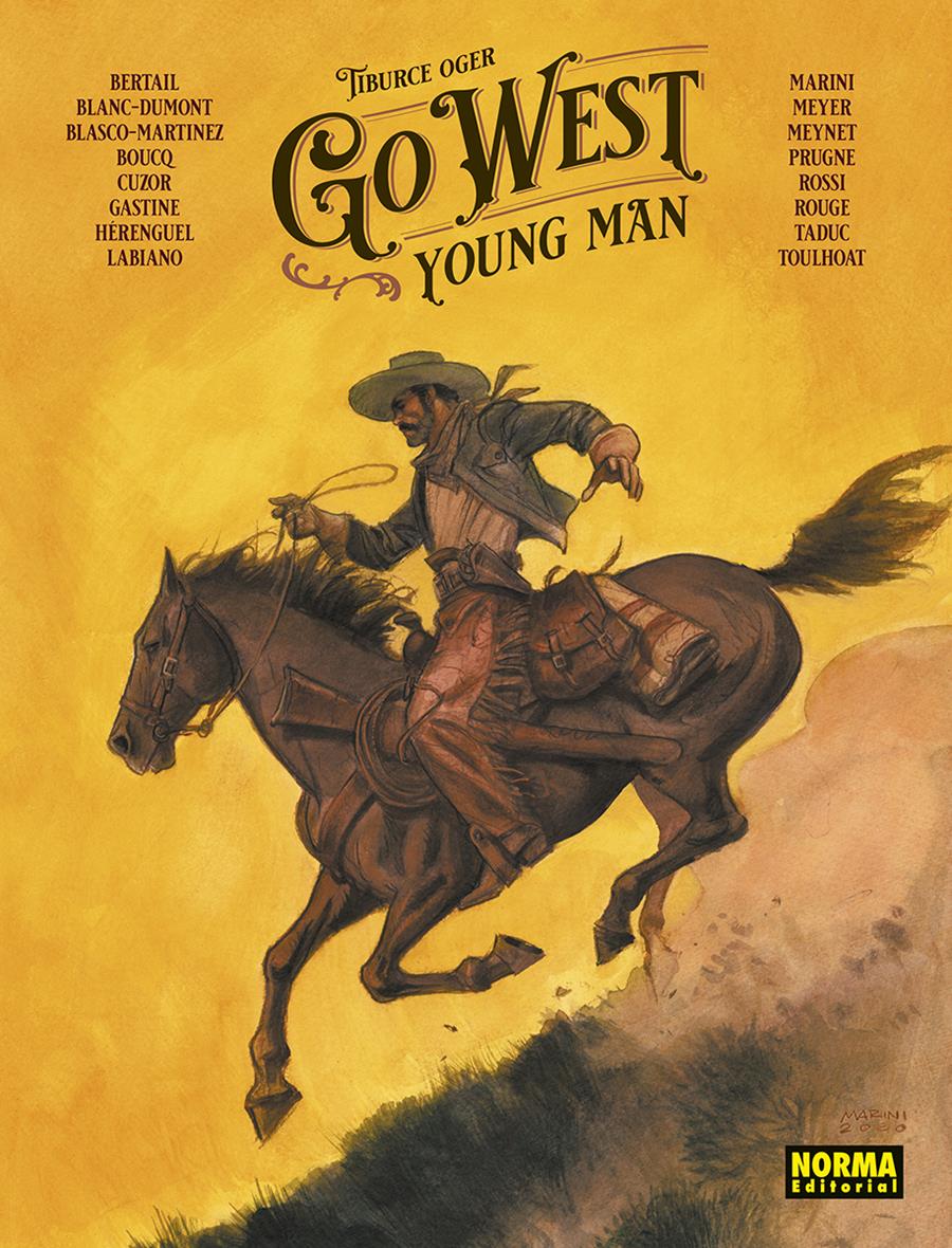 Go West Young Man | N0823-NOR34 | Tiburce Oger, Ralph Meyer, Christian Rossi, Michel Rouge, François Boucq y otros | Terra de Còmic - Tu tienda de cómics online especializada en cómics, manga y merchandising
