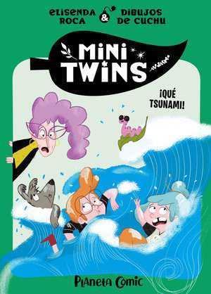 Minitwins nº 03. ¡Qué tsunami! | N0424-PLA12 | Elisenda Roca Palet | Terra de Còmic - Tu tienda de cómics online especializada en cómics, manga y merchandising