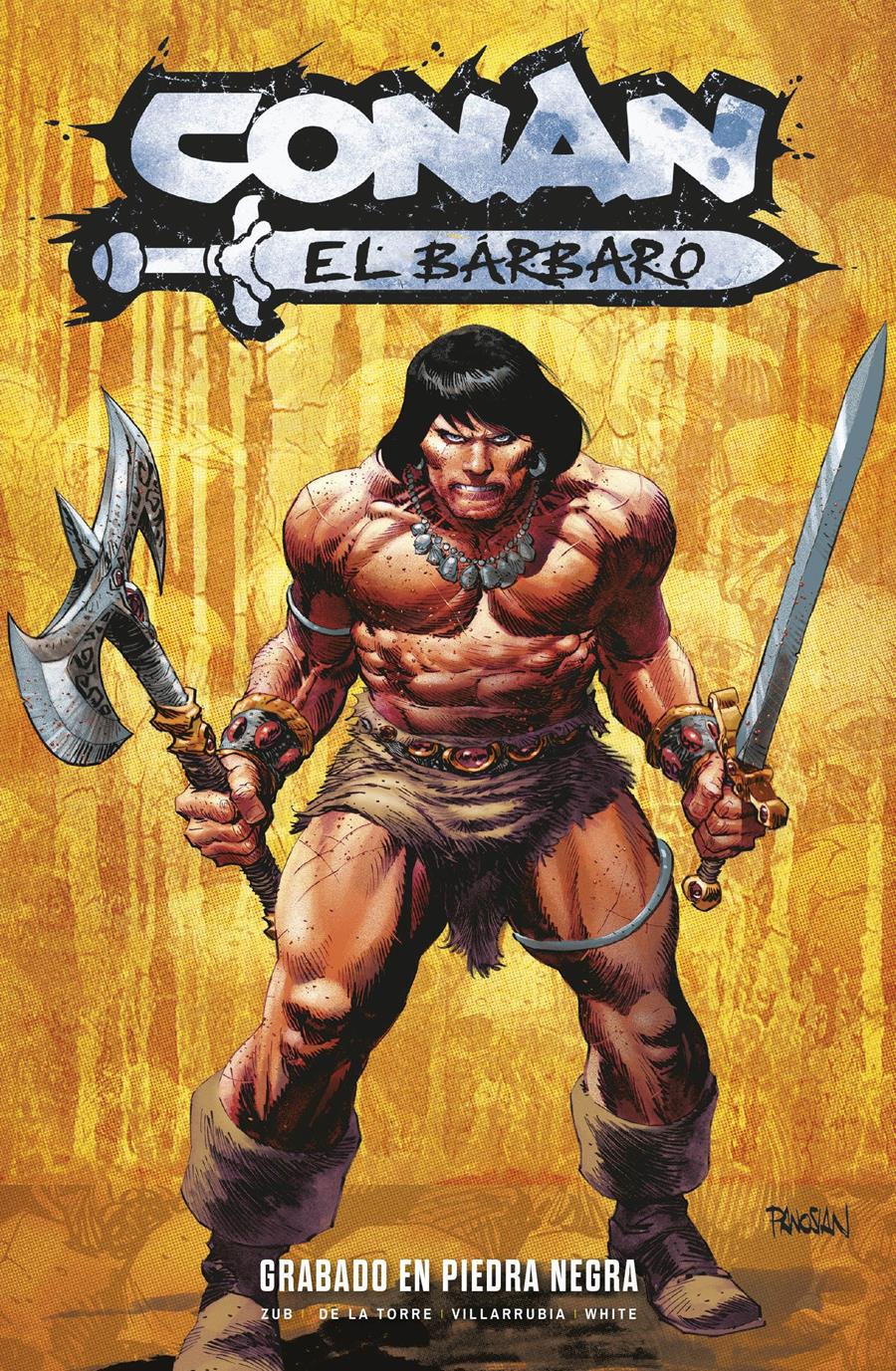 Conan Premiere. Conan el Bárbaro: La era de Titan 1. Grabado en piedras negra | N0326-PAN79 | Jim Zub, Roberto De La Torre | Terra de Còmic - Tu tienda de cómics online especializada en cómics, manga y merchandising