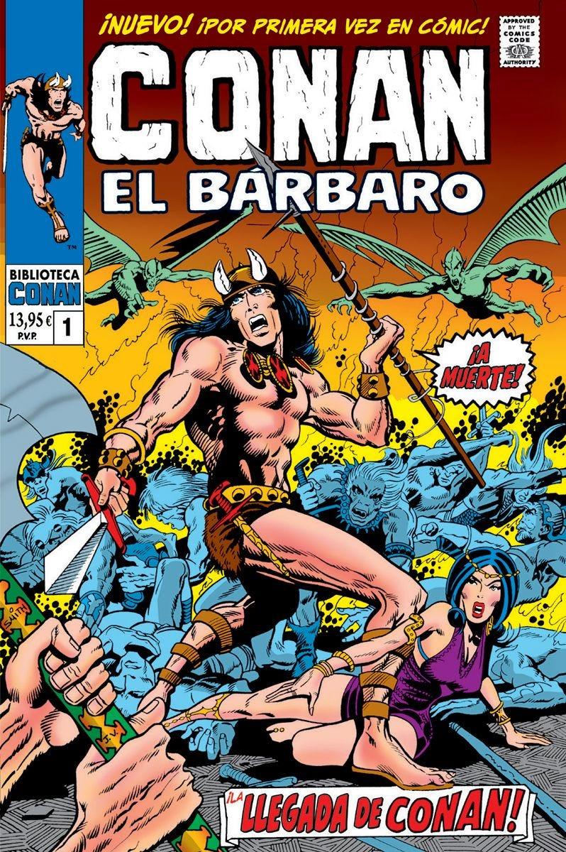 Biblioteca Conan. Conan el Bárbaro 1. 1970-71 | N0124-PAN29 | Roy Thomas, Barry Smith | Terra de Còmic - Tu tienda de cómics online especializada en cómics, manga y merchandising