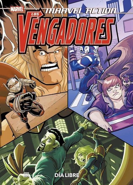 Marvel Action. Los Vengadores 5. Día libre | N0122-PAN10 | Butch K. Mapa, Katie Cook | Terra de Còmic - Tu tienda de cómics online especializada en cómics, manga y merchandising