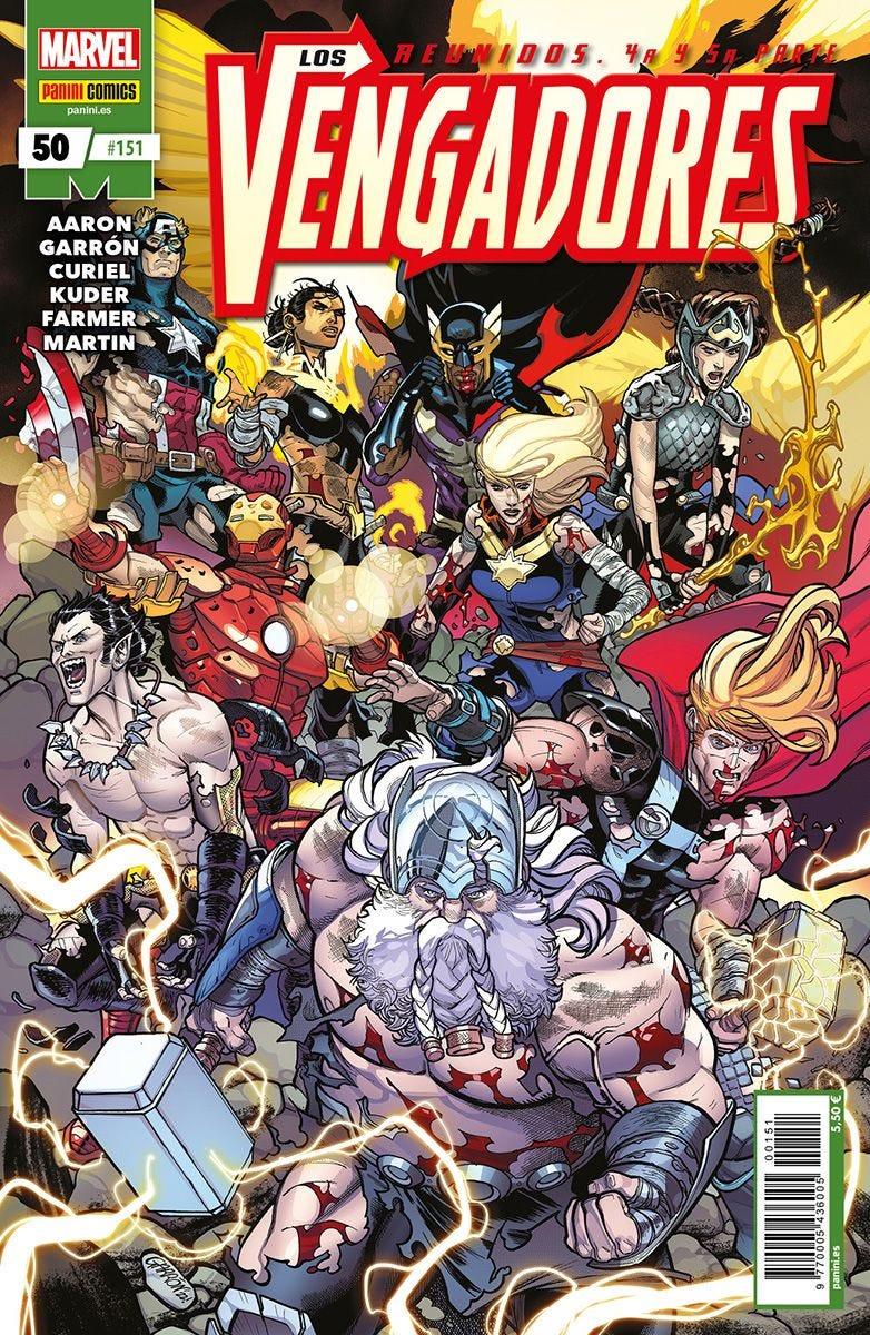Los Vengadores 50 | N0523-PAN59 | Aaron Kuder, Javier Garrón, Jason Aaron | Terra de Còmic - Tu tienda de cómics online especializada en cómics, manga y merchandising