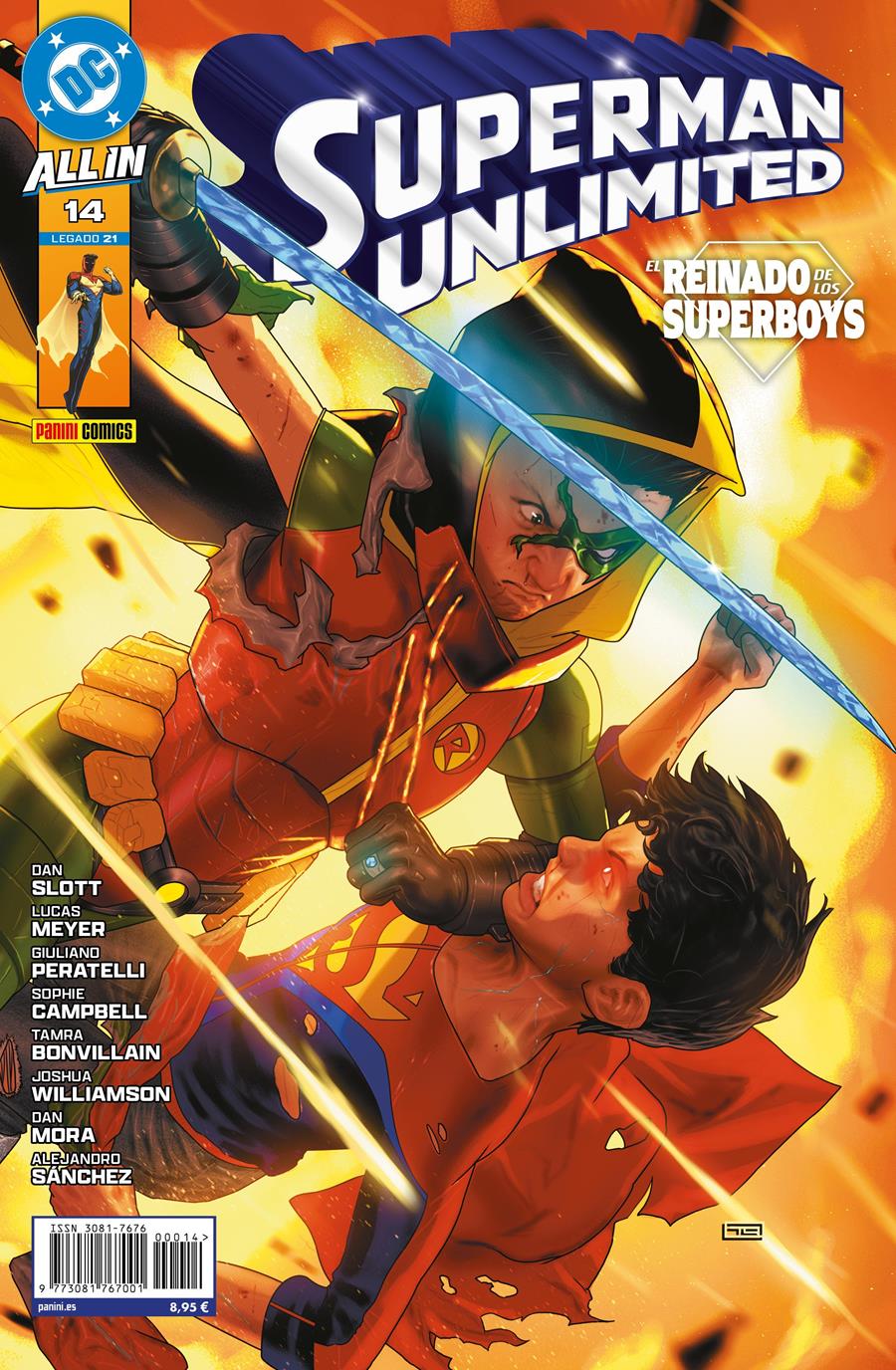 Superman Unlimited 14 | N1226-PAN35 | Dan Mora, Lucas Meyer, Sophie Campbell, Dan Slott, Joshua Williamson | Terra de Còmic - Tu tienda de cómics online especializada en cómics, manga y merchandising