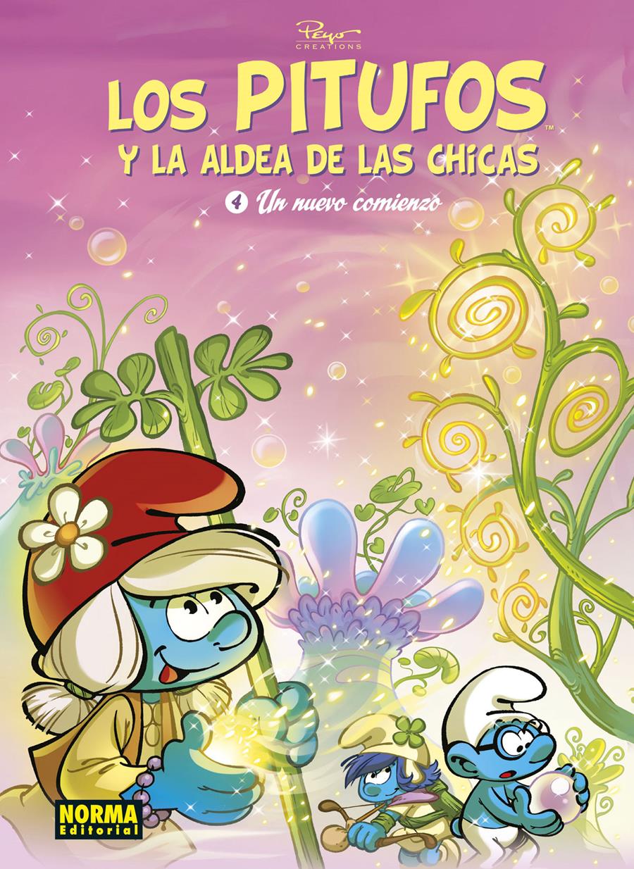 Los pitufos y la aldea de las chicas 4. Un nuevo comienzo | N0322-NOR26 | Estudio Peyo | Terra de Còmic - Tu tienda de cómics online especializada en cómics, manga y merchandising