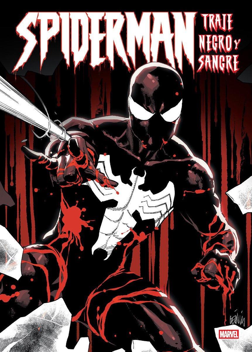 Spiderman: Traje negro y sangre | N0625-PAN08 | Dan Jurgens, Greg Weisman, Leonardo Romero, Netho Diaz, Alyssa Wong, Sumit Kumar, Fran Galán, Hayden Sherman, Valentina Pinti, Tadam Gyadu, J. Michael Straczynski, Marcelo Ferreira, J. M. DeMatteis, Javier Fernández, Erica Schultz, Elena Casagrande, Dusti | Terra de Còmic - Tu tienda de cómics online especializada en cómics, manga y merchandising