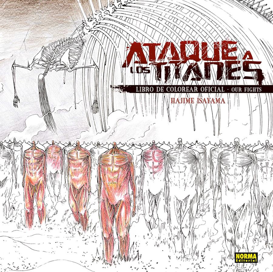 Ataque a los titanes. Libro de colorear | N1225-NOR25 | Hajime Isayama | Terra de Còmic - Tu tienda de cómics online especializada en cómics, manga y merchandising