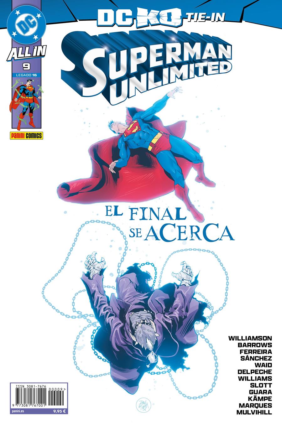 Superman Unlimited 9 | N0726-PAN46 | Leah Williams, Patricio Delpeche, Dan Slott, Eddy Barrows, Ig Guara, Joshua Williamson, Mark Waid | Terra de Còmic - Tu tienda de cómics online especializada en cómics, manga y merchandising