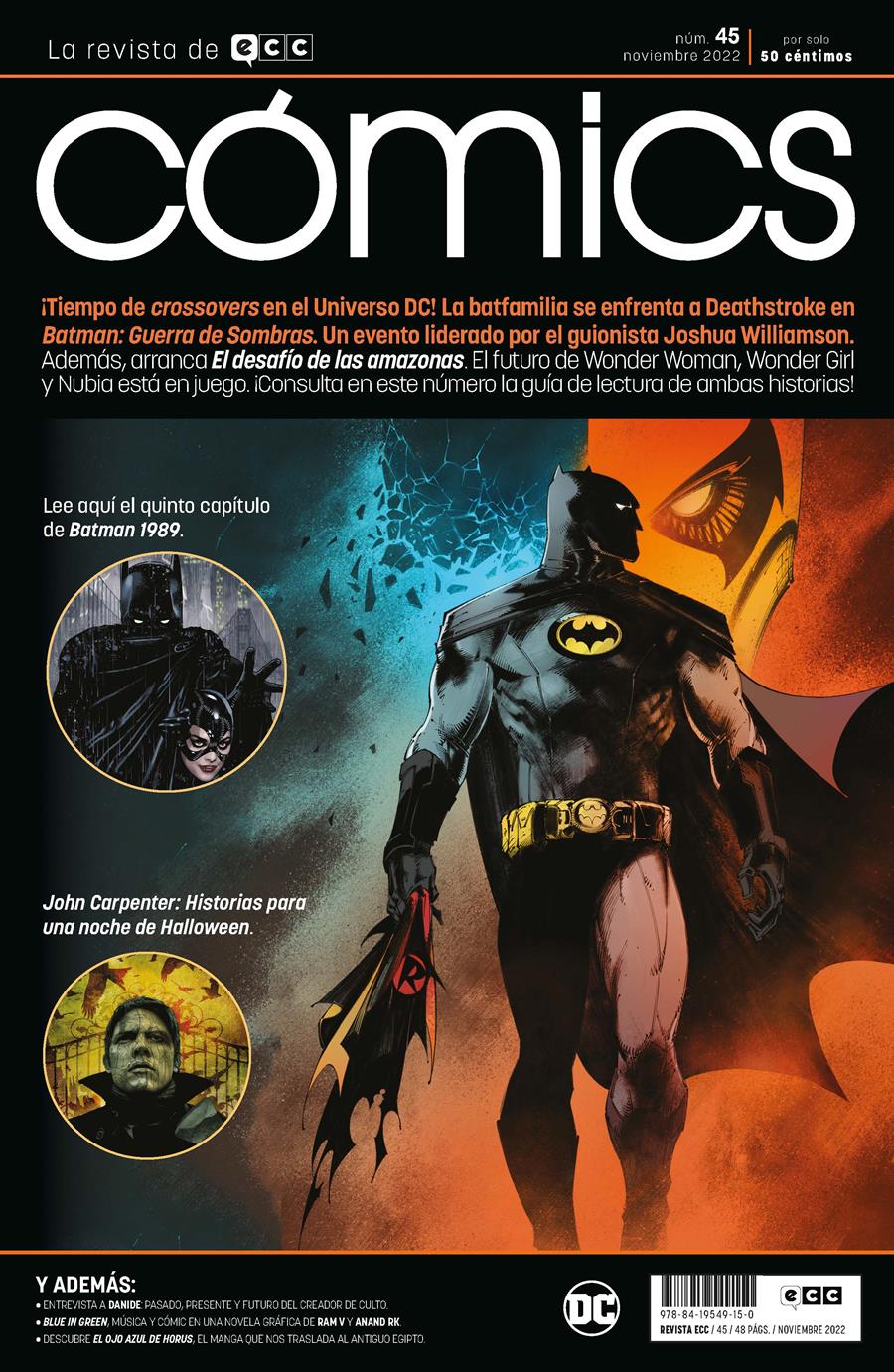 ECC Cómics núm. 45 (Revista) | N1122-ECC01 | Joe Quiñones / Sam Johns | Terra de Còmic - Tu tienda de cómics online especializada en cómics, manga y merchandising