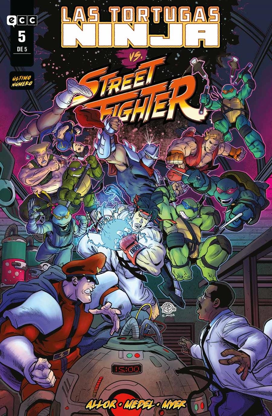 Las Tortugas Ninja vs. Street Fighter núm. 5 de 5 | N0324-ECC29 | Ariel Medel / Paul Allor | Terra de Còmic - Tu tienda de cómics online especializada en cómics, manga y merchandising