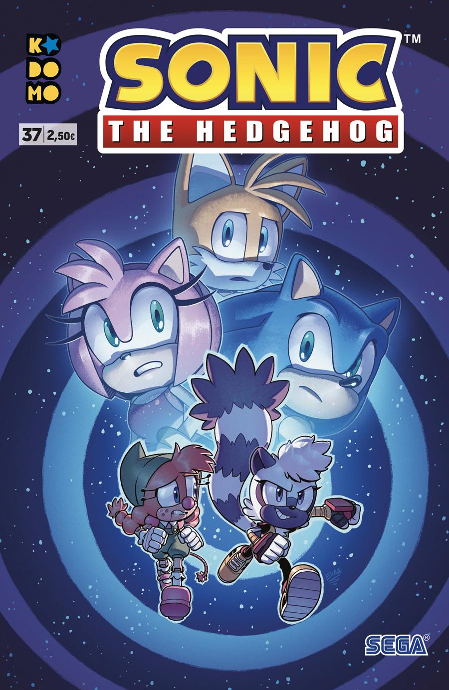 Sonic The Hedgehog núm. 37 | N0822-ECC50 | Adam Bryce Thomas / Evan Stanley | Terra de Còmic - Tu tienda de cómics online especializada en cómics, manga y merchandising