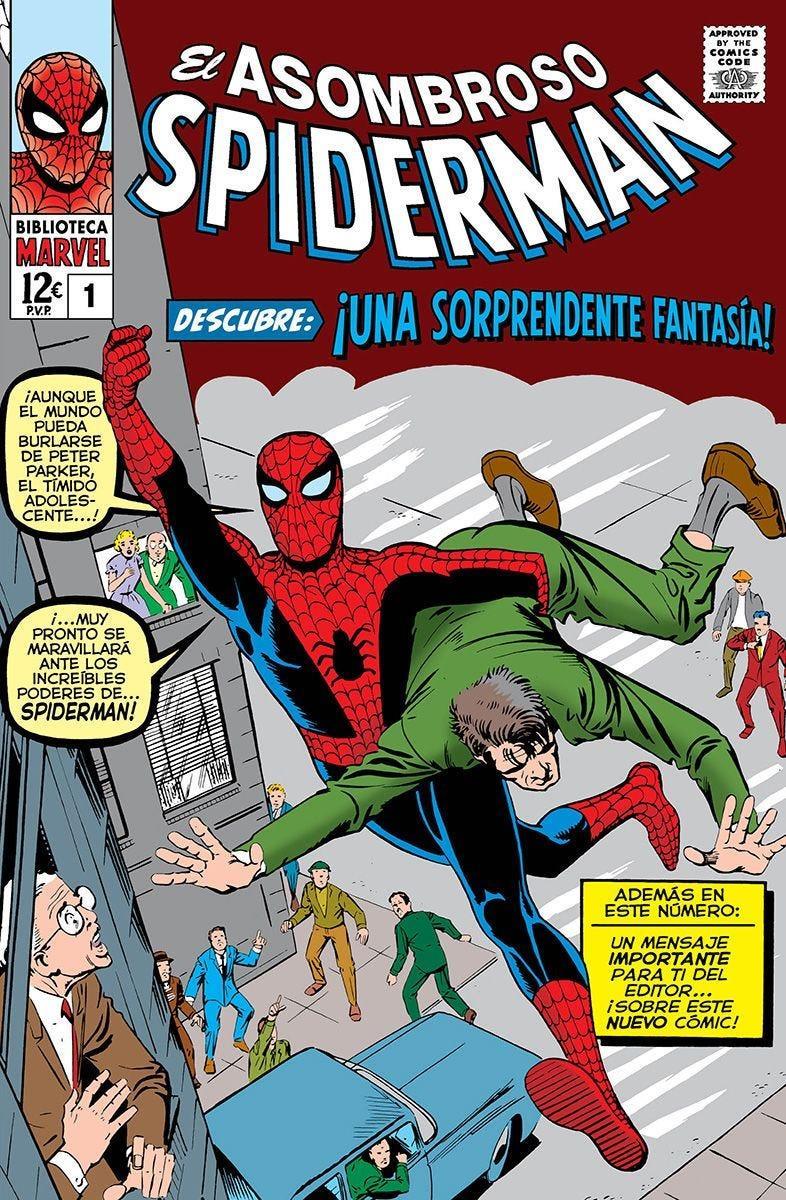 Biblioteca Marvel. El Asombroso Spiderman 1. 1962-63 | N0123-PAN22 | Jack Kirby, Steve Ditko, Stan Lee | Terra de Còmic - Tu tienda de cómics online especializada en cómics, manga y merchandising