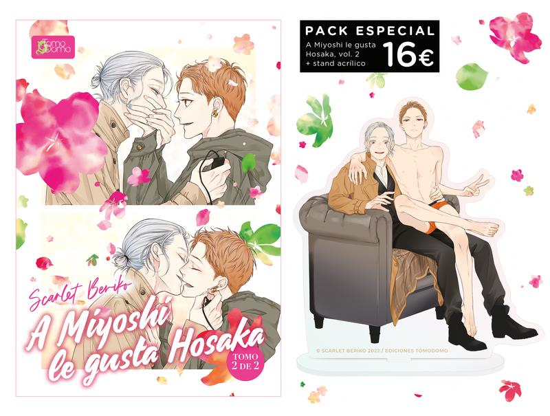 A Miyoshi le gusta Hosaka Vol 2 (Pack especial con stand acrílico) | N1223-OTED17 | Scarlet Beriko | Terra de Còmic - Tu tienda de cómics online especializada en cómics, manga y merchandising