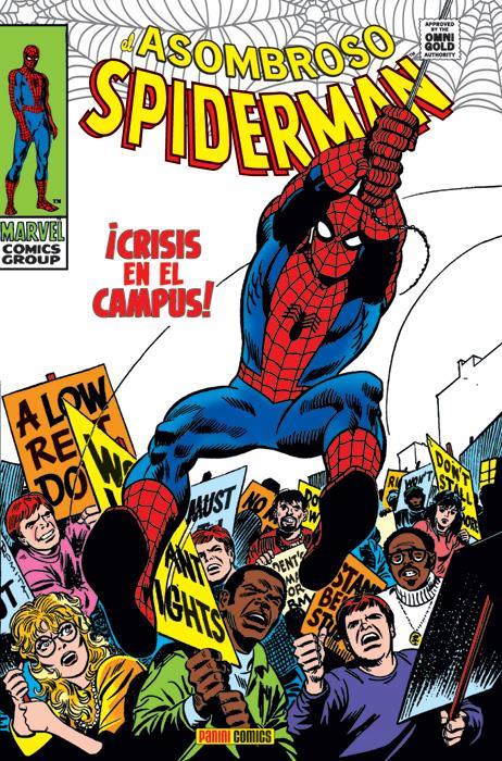 Marvel Gold. El Asombroso Spiderman: Crisis en el campus  (Omnigold) | N0413-PAN01 | Stan Lee, John Romita y John Buscema | Terra de Còmic - Tu tienda de cómics online especializada en cómics, manga y merchandising