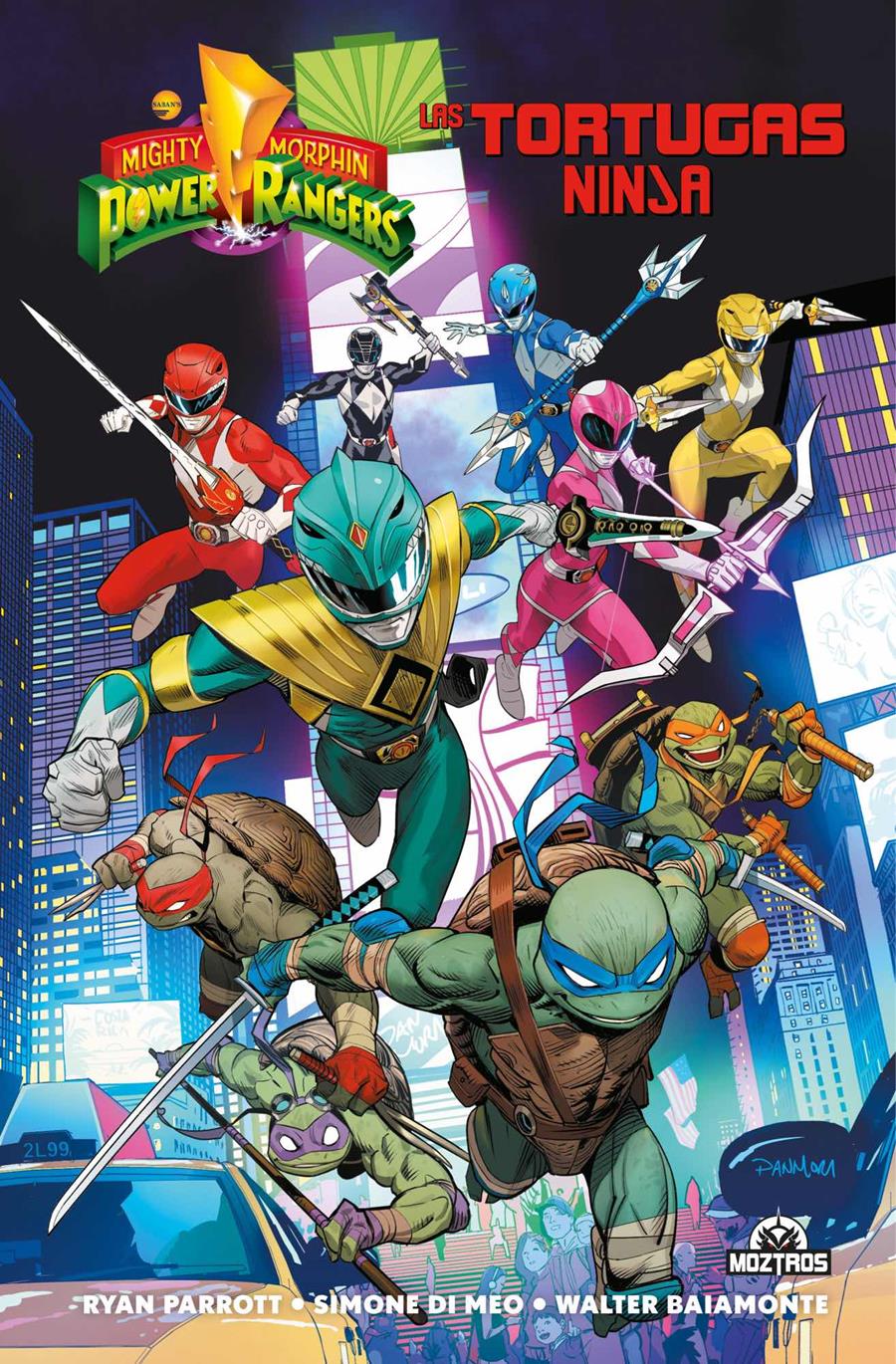 Mighty Morphi Power Rangers Vs Las Tortugas Ninja | N0922-MOZ01 | Ryan Parrot, Simone di Meo | Terra de Còmic - Tu tienda de cómics online especializada en cómics, manga y merchandising