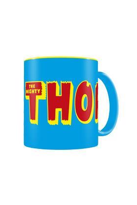 Logo Thor Taza Azul-Amarilla Ceramica Marvel Comics | MERCH101603 | Terra de Còmic - Tu tienda de cómics online especializada en cómics, manga y merchandising