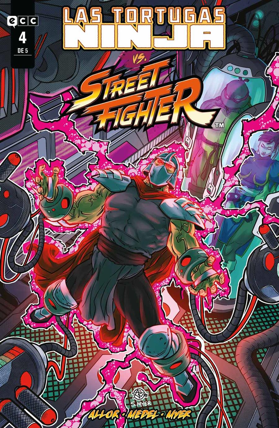 Las Tortugas Ninja vs Street Fighter núm. 4 de 5 | N0224-ECC25 | Paul Allor, Ariel Medel | Terra de Còmic - Tu tienda de cómics online especializada en cómics, manga y merchandising