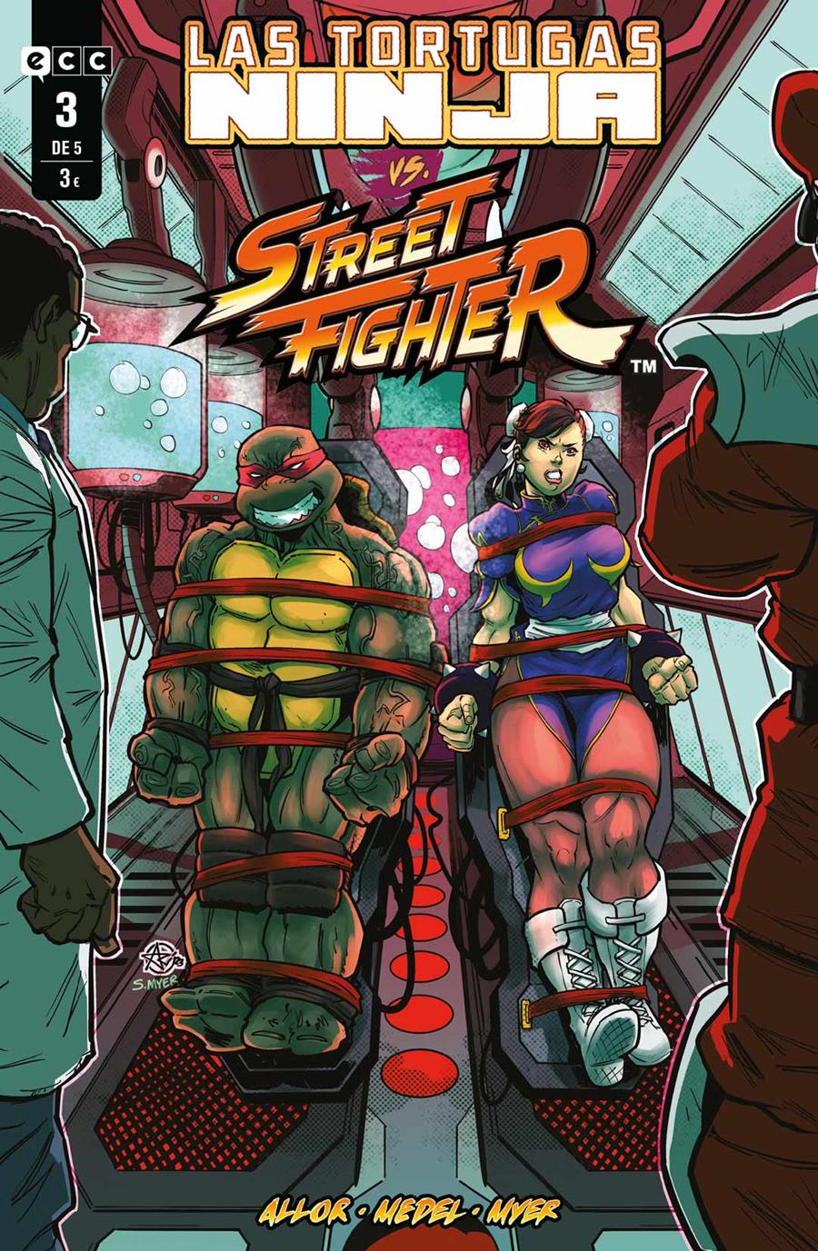 Las Tortugas Ninja vs. Street Fighter núm. 3 de 5 | N0124-ECC26 | Paul Allor, Ariel Medel | Terra de Còmic - Tu tienda de cómics online especializada en cómics, manga y merchandising