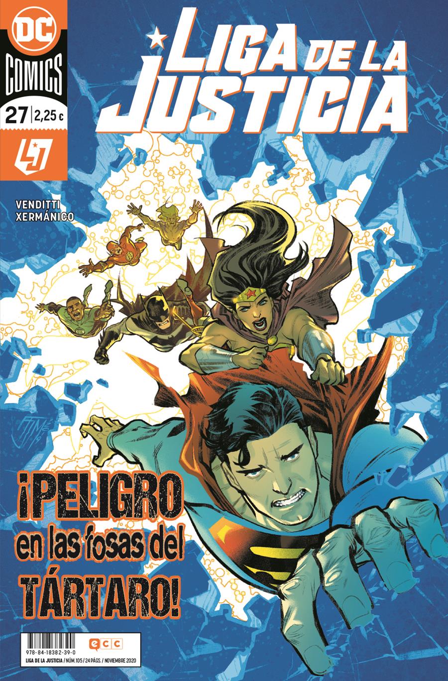 Liga de la Justicia núm. 105/ 27 | N1120-ECC39 | Robert Venditti / Xermanico | Terra de Còmic - Tu tienda de cómics online especializada en cómics, manga y merchandising