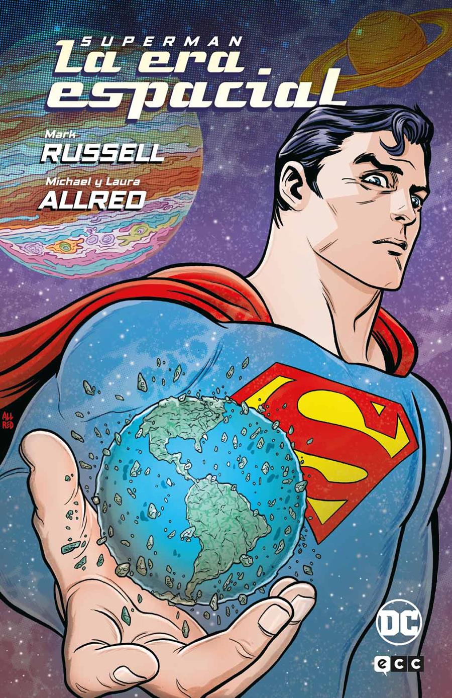 Superman: La era espacial (Grandes Novelas Gráficas de DC) | N0224-ECC39 | Mark Russell, Mike Allred | Terra de Còmic - Tu tienda de cómics online especializada en cómics, manga y merchandising