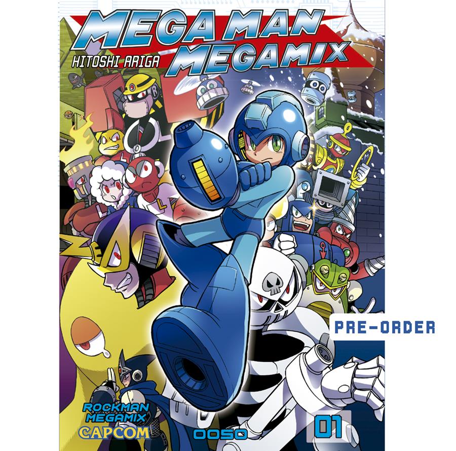 Mega Man Megamix 01  | N0823-OTED10 | Hitoshi Ariga, CAPCOM | Terra de Còmic - Tu tienda de cómics online especializada en cómics, manga y merchandising