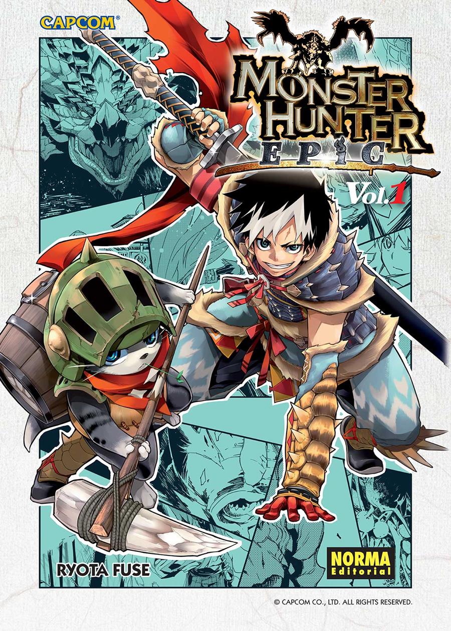 Monster Hunter Epic 01 | N1019-NOR28 | Ryota Fuse | Terra de Còmic - Tu tienda de cómics online especializada en cómics, manga y merchandising