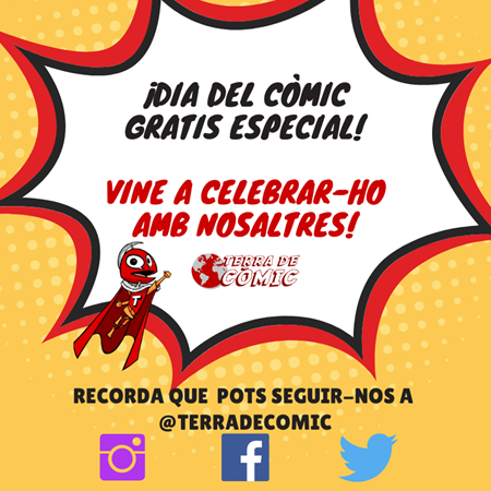 ¡DÍA DEL CÓMIC GRATIS ESPECIAL EN TERRA DE CÒMIC! | Terra de Còmic - Tu tienda de cómics online especializada en cómics, manga y merchandising