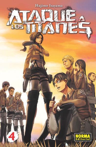 Ataque a los titanes 4  | N0313-NOR12 | Hajime Isayama | Terra de Còmic - Tu tienda de cómics online especializada en cómics, manga y merchandising