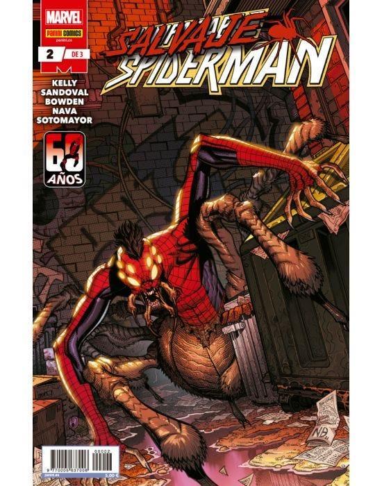 Salvaje Spiderman 2 de 3 | N0822-PAN63 | Gerardo Sandoval, Joe Kelly | Terra de Còmic - Tu tienda de cómics online especializada en cómics, manga y merchandising